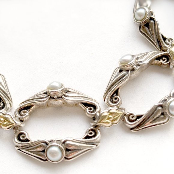 Konstantino Open Link Pearl Bracelet - Picture 3 of 5